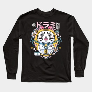 Cat Daruma Long Sleeve T-Shirt